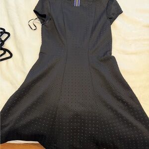 Ted Baker Black Textured Midi Dress